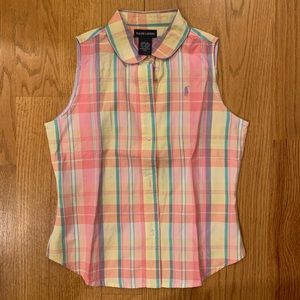 Ralph Lauren Kids Pink Madras Button Down
